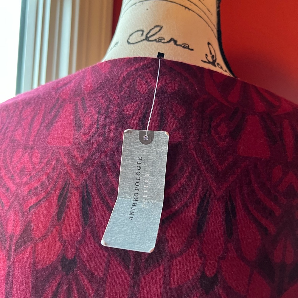 Rare Anthropologie vintage  Akemi + Kin red Isolde knit dress, NWT. Petite Med. - Picture 12 of 16
